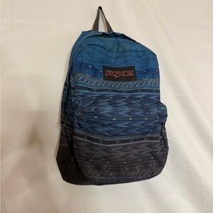 JanSport Blue Ombre Ikat Print Backpack
